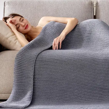 Guohaoi Knitted Weighted Blanket for Adults
